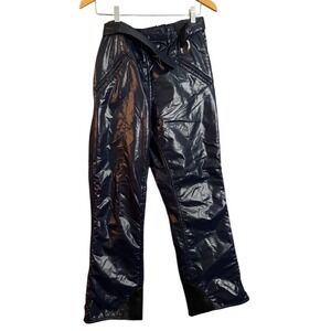 Vintage BECONTA INC. Navy Shiny Puffer Ski Pants Ladies Size M RN 23155